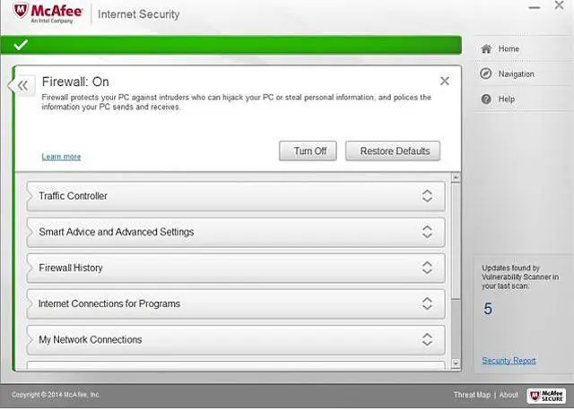 Alt view image 4 of 5 - McAfee Internet Security 2015 - 1 PC