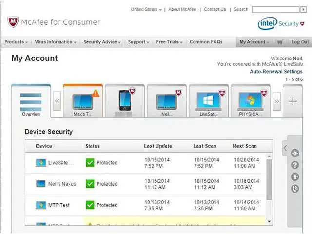 Alt view image 2 of 6 - McAfee LiveSafe 2015