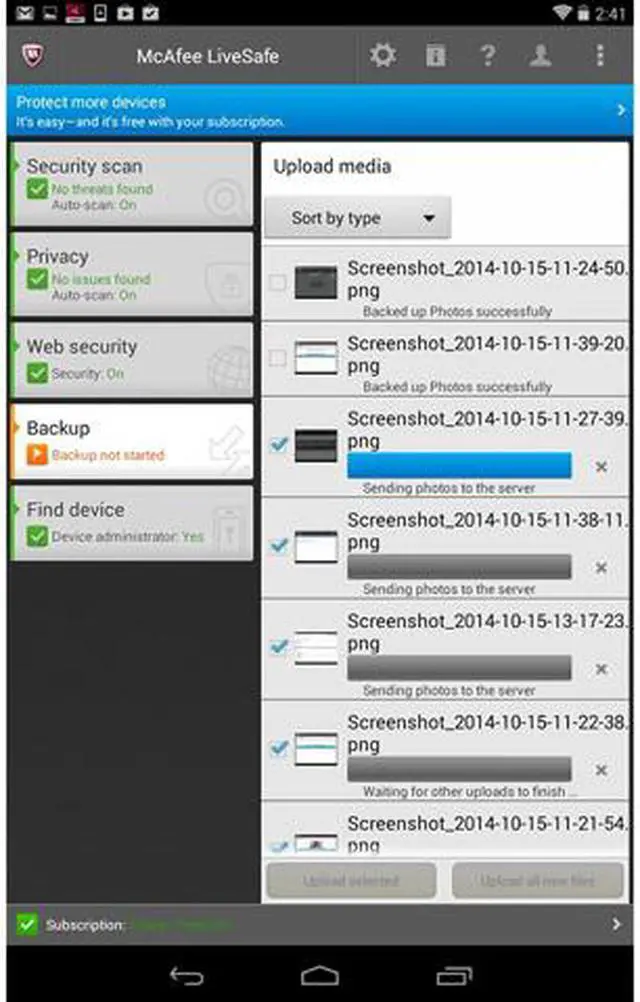 Alt view image 5 of 6 - McAfee LiveSafe 2015