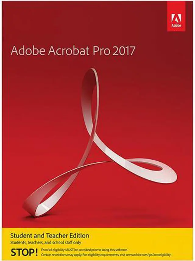 Main image of Adobe Acrobat Pro 2017 Student and Teacher Edition for Mac
