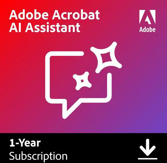 Main image of Adobe AI Assistant - PDF Software - PC/Mac - Activation Required - Download