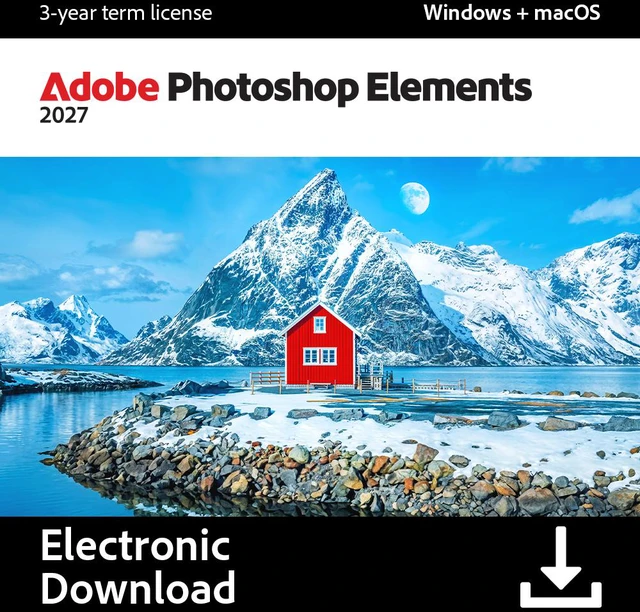 Main image of Adobe Photoshop Elements 2027 | PC/Mac | Software Download | Photo Editing | 3-year term license | Activation Required