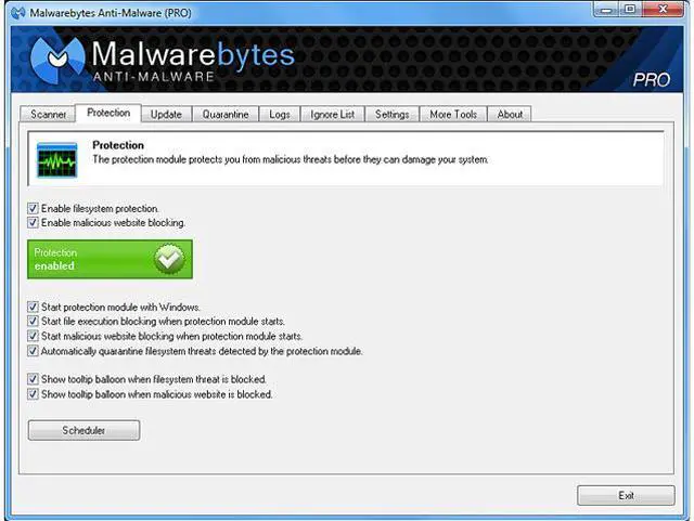 Alt view image 5 of 13 - Malwarebytes Anti-Malware Pro Lifetime - 1 PC