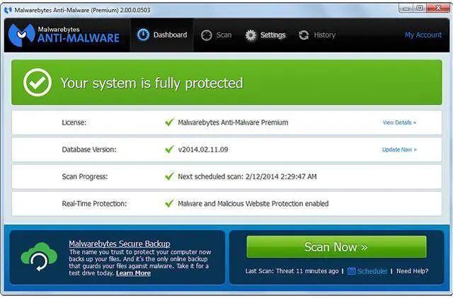 Alt view image 10 of 13 - Malwarebytes Anti-Malware Pro Lifetime - 1 PC