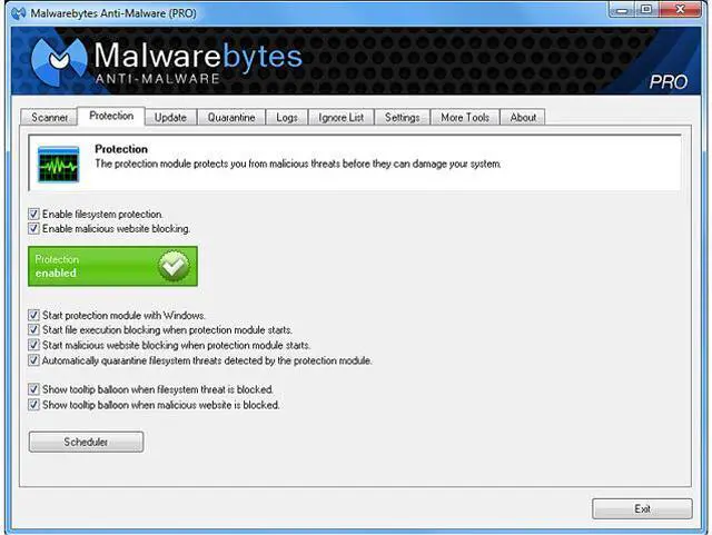 Alt view image 5 of 7 - Malwarebytes Anti-Malware Pro Lifetime - 1 PC - Download