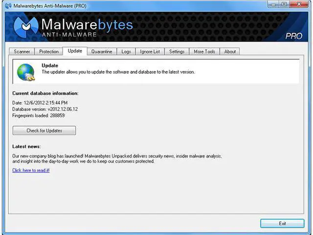 Alt view image 7 of 7 - Malwarebytes Anti-Malware Pro Lifetime - 1 PC - Download