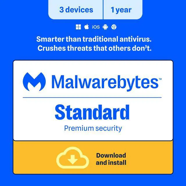 Main image of Malwarebytes Premium Security - 3 Device / 1 Year - Download