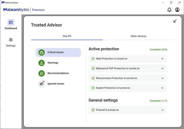 Alt view image 5 of 4 - Malwarebytes Premium - 5 Devices / 1 Year - Key Card