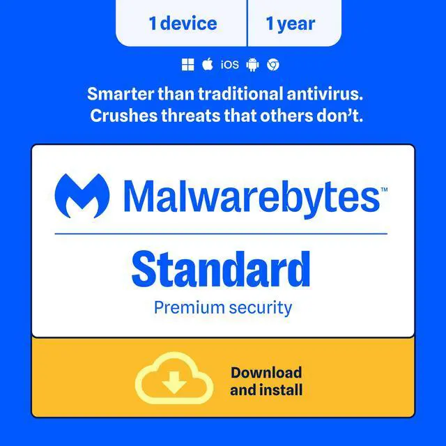 Main image of Malwarebytes Standard (Premium Security) - 1 -Device / 1 Year - Download