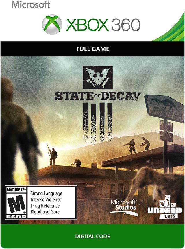 Jogos Xbox 360 transferência de Licença Mídia Digital - STATE OF DECAY