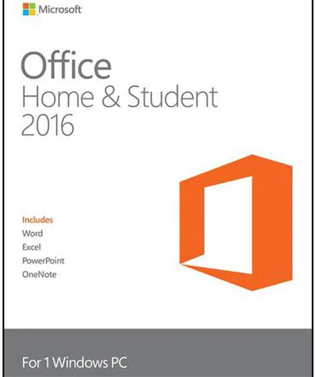 Main image of Microsoft Office Home and Student 2016 Product Key Card - 1 PC
