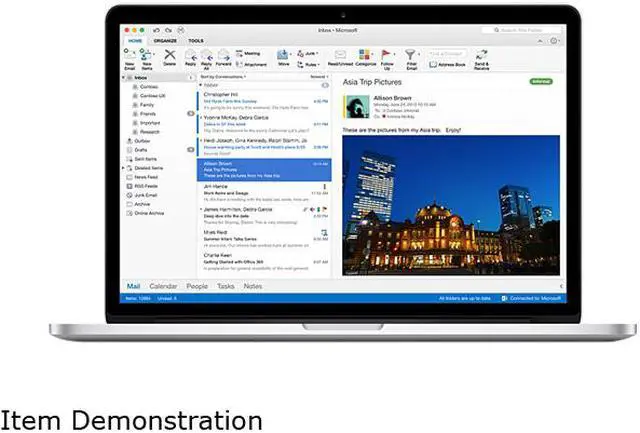 Alt view image 5 of 7 - Microsoft Office Home and Business 2016 Product Key Card - 1 Mac