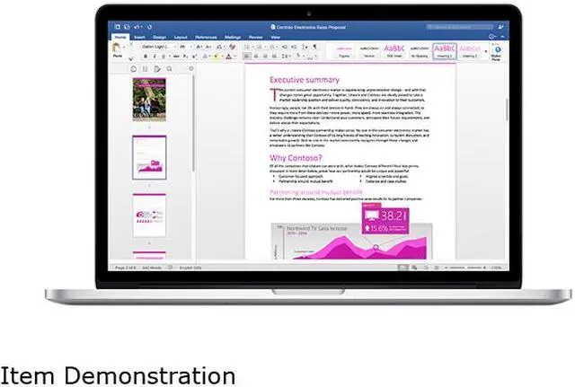 Alt view image 7 of 7 - Microsoft Office Home and Business 2016 Product Key Card - 1 Mac