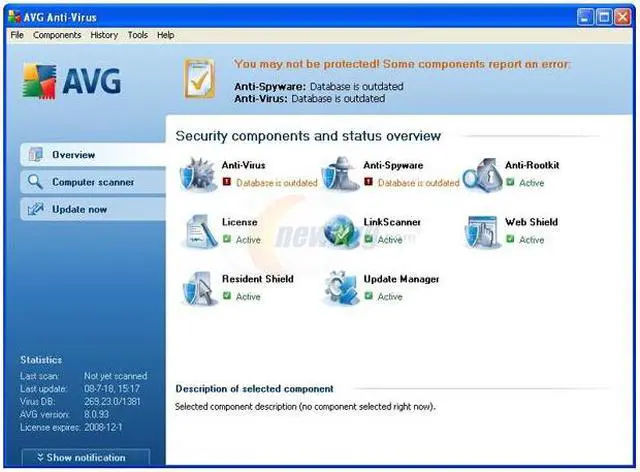 Alt view image 3 of 10 - AVG Anti-Virus & Anti-Spyware V8.0 1User/2Year Small Box