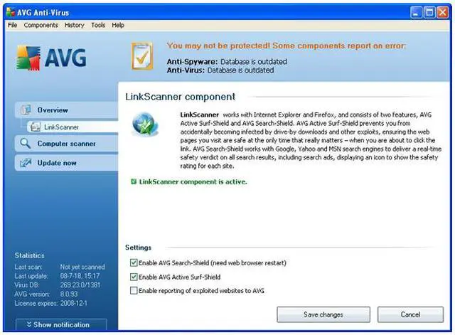 Alt view image 6 of 10 - AVG Anti-Virus & Anti-Spyware V8.0 1User/2Year Small Box