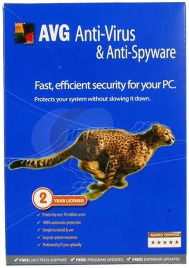 Main image of AVG Anti-Virus & Anti-Spyware V8.0 1User/2Year Small Box
