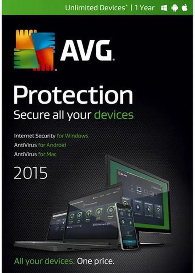 Main image of AVG Protection 2015 - Unlimited Devices / 1 Year (Internet Security)