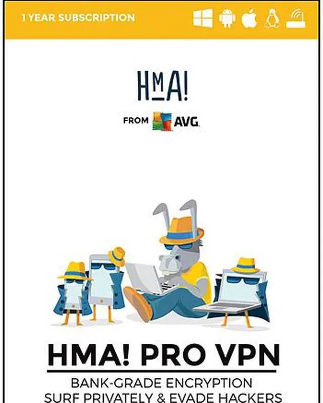 Main image of AVG HMA Pro VPN - 3 Devices / 1 Year