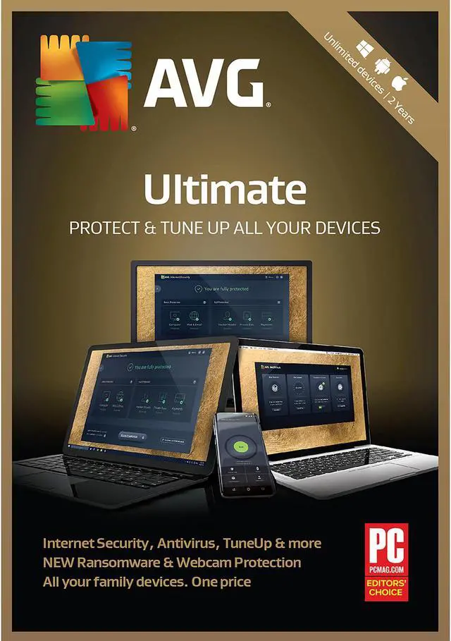 Main image of AVG Ultimate 2018, Unlimited Devices / 2 Years [Key Card]