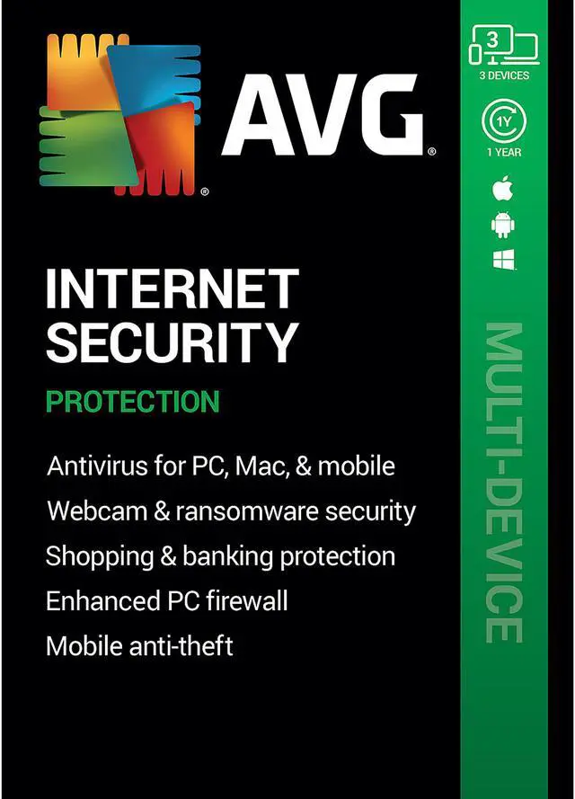 Main image of AVG Internet Security 3 Devices 1 Year - Download