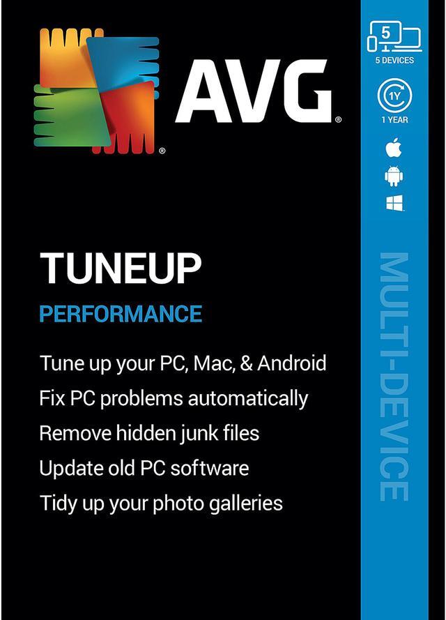 Main image of AVG TuneUp, 5 Devices 1 Year - Download