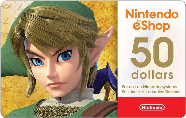 Nintendo $50 eShop Gift Card - NINTENDO50 - Installations 