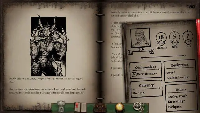 Alt view image 5 of 6 - Eye of the Dragon (Fighting Fantasy Classics) - PC [Steam Online Game Code]