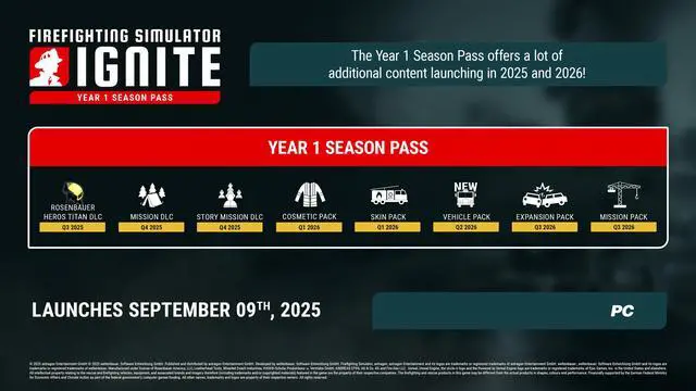 Alt view image 2 of 3 - Firefighting Simulator: Ignite - Year 1 Season Pass - PC [Steam Online Game Code]