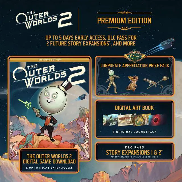 Alt view image 2 of 7 - The Outer Worlds 2: Premium Edition Xbox Series X|S, Xbox One and Windows [Digital Code]