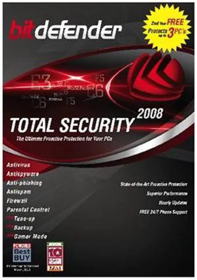 Alt view image 4 of 16 - Bitdefender Total Security 2008 - 2 Year / 3 PC