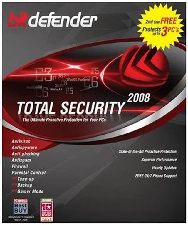 Main image of Bitdefender Total Security 2008 - 2 Year / 3 PC