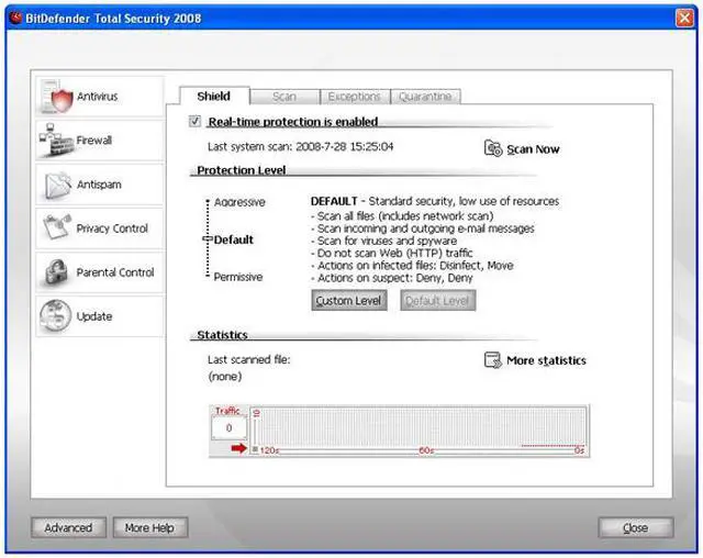 Alt view image 8 of 13 - Bitdefender Total Security 2008 - 2 Year / 3 PC