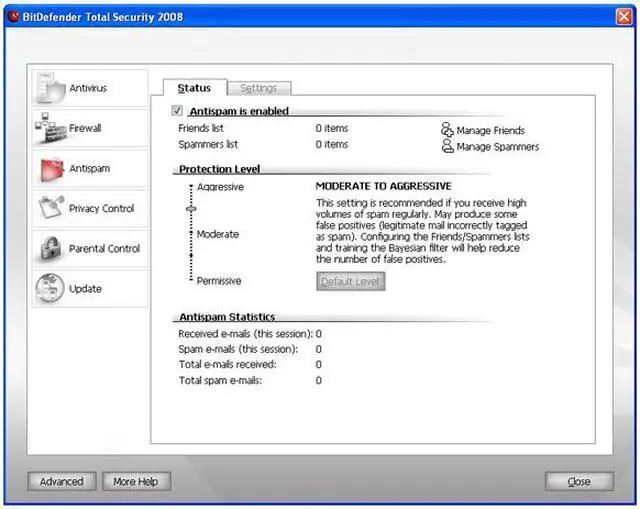 Alt view image 10 of 13 - Bitdefender Total Security 2008 - 2 Year / 3 PC