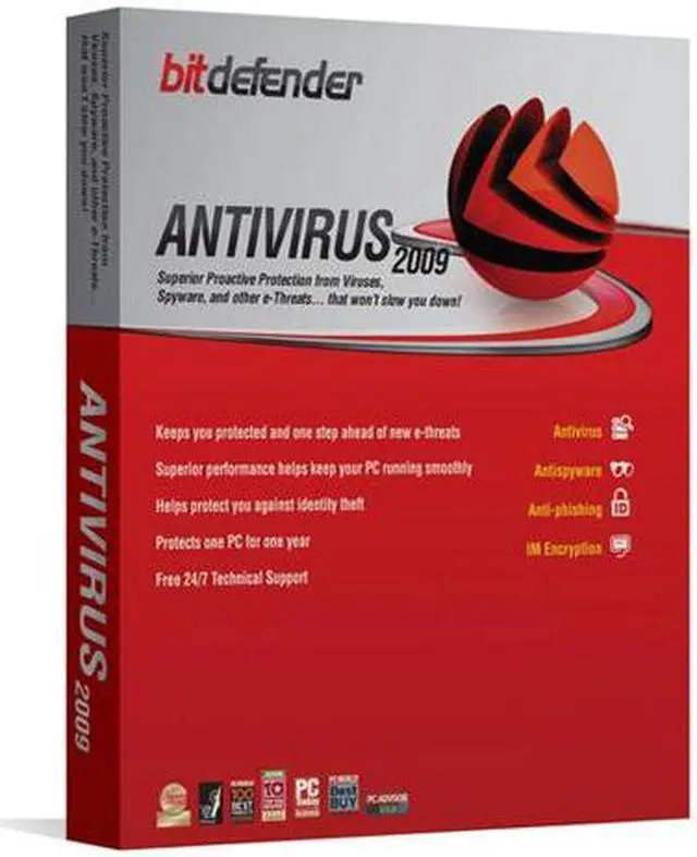 Main image of Bitdefender Antivirus 2009 - 1Year/1PC