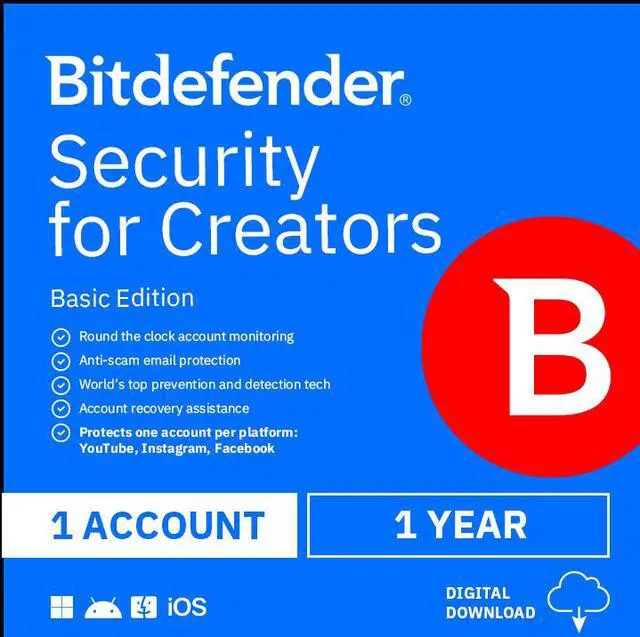 Main image of Bitdefender Security for Creators Basic - Download