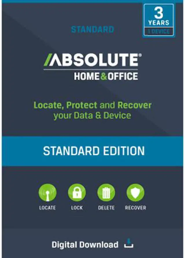 Main image of Absolute Home & Office Standard (Track, Recover, and Lock Lost Laptop) 3 Year - Download