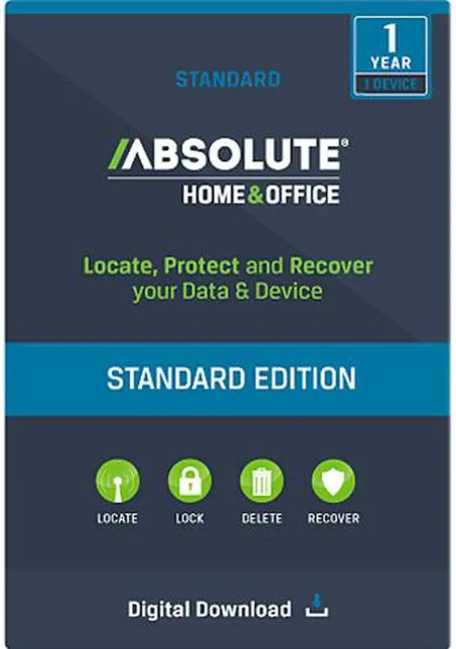 Main image of Absolute Standard Home & Office (Locate, Protect and Recover your Data & Device) 1 Year - Download