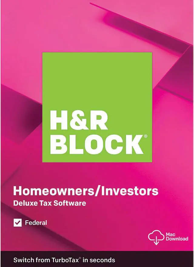 Main image of H&R BLOCK Tax Software Deluxe 2019 Mac - Download