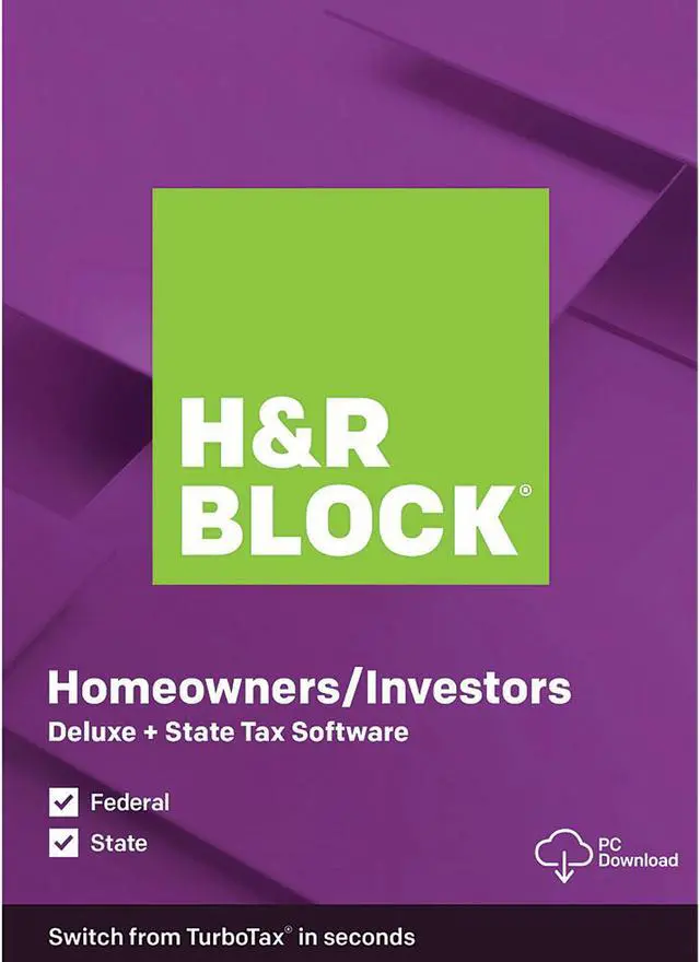 Main image of H&R BLOCK Tax Software Deluxe + State 2019 Windows - Download