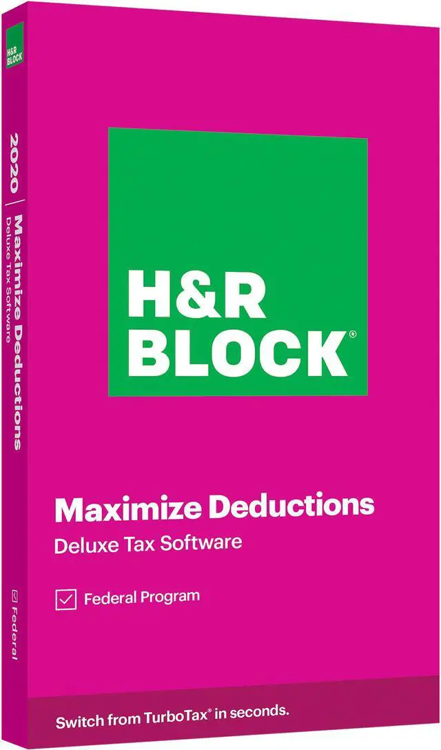 Main image of H&R BLOCK Tax Software Deluxe 2020 PC Windows/Mac (Key Card)
