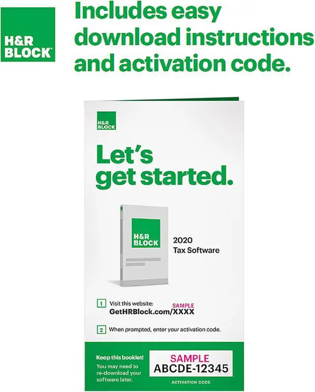 Alt view image 3 of 4 - H&R Block Tax Software Deluxe + State 2020 PC Windows/Mac (Bundle Key Card)