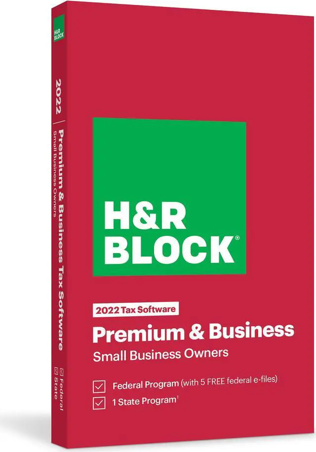 Main image of H&R Block Tax Software Premium & Business 2022 - Windows Only [Key Card]