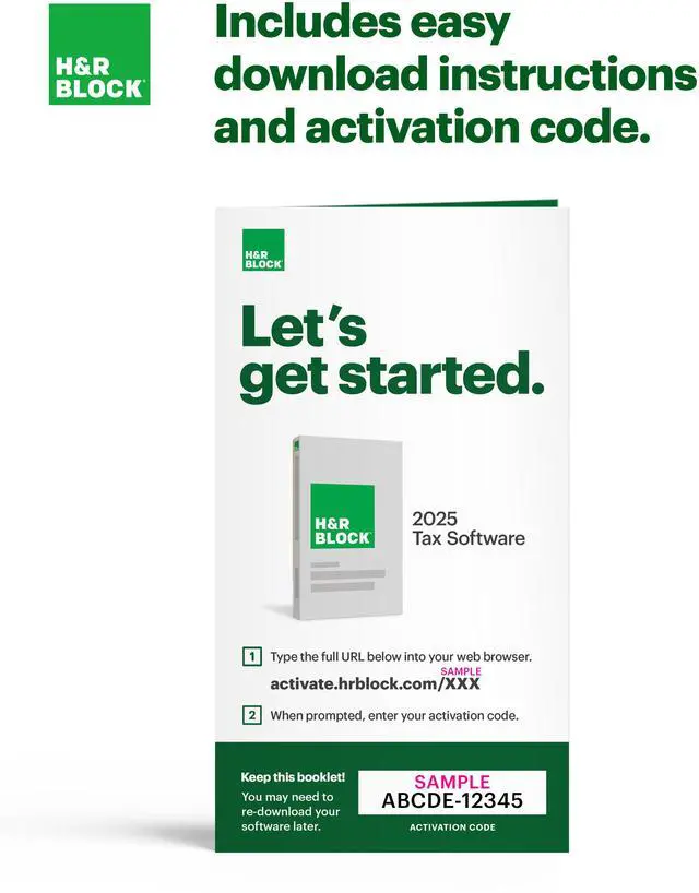 Alt view image 4 of 4 - H&R Block Tax Software Basic 2025 PC/Mac [Key Card]