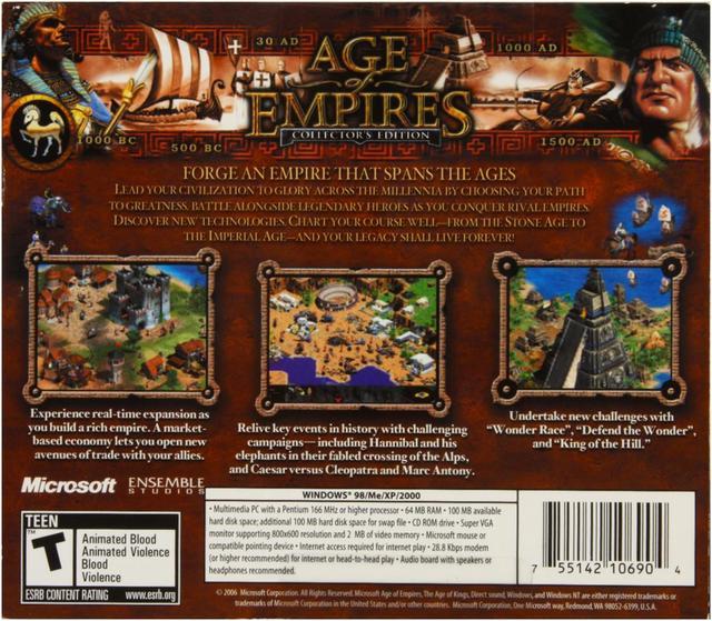 Age of Empires Collector's Edition PC Game - Newegg.com