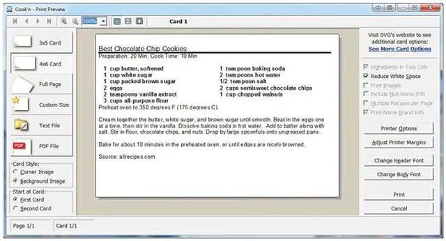 Alt view image 6 of 6 - DVO Enterprises Cook'n Recipe Organizer PC/MAC- Version 10