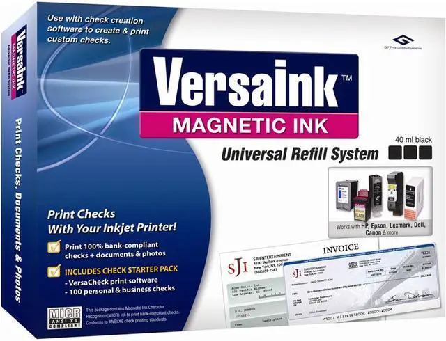 Alt view image 2 of 2 - VersaInk-nano Universal Refill Kit - Black - MICR Compliant