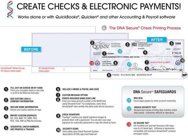 Alt view image 2 of 5 - VersaCheck X9 Gold UV Secure 2017 - 3 User - OEM
