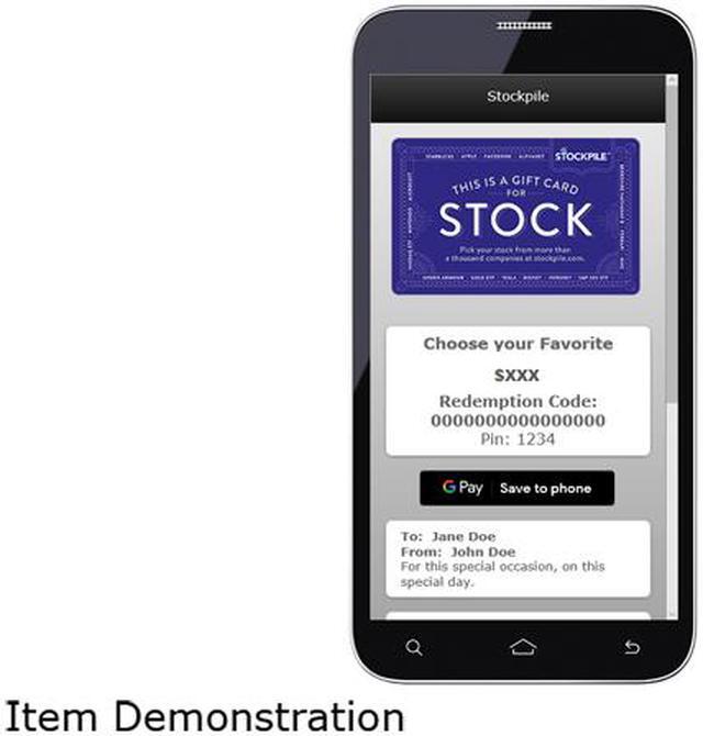 Alt view image 2 of 2 - $25 Stockpile Gift Card for Stock (Email Delivery)