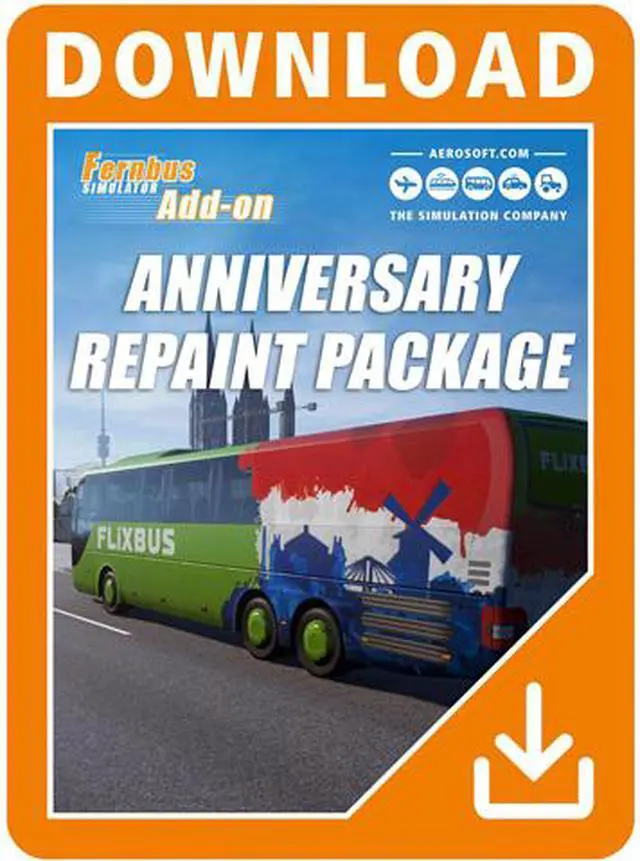 Main image of Fernbus Simulator - Anniversary Repaint Package [Online Game Code]
