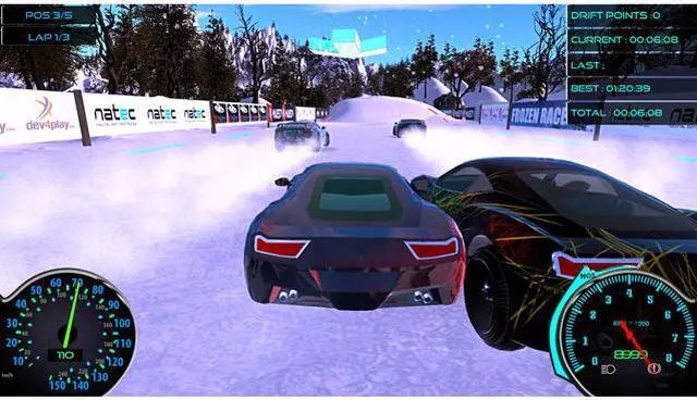 Alt view image 2 of 8 - Frozen Drift Race [Online Game Code]